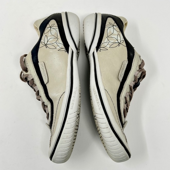 Merrell women's Cosmos leather gray/navy sneakers size 6.5 - Picture 6 of 12